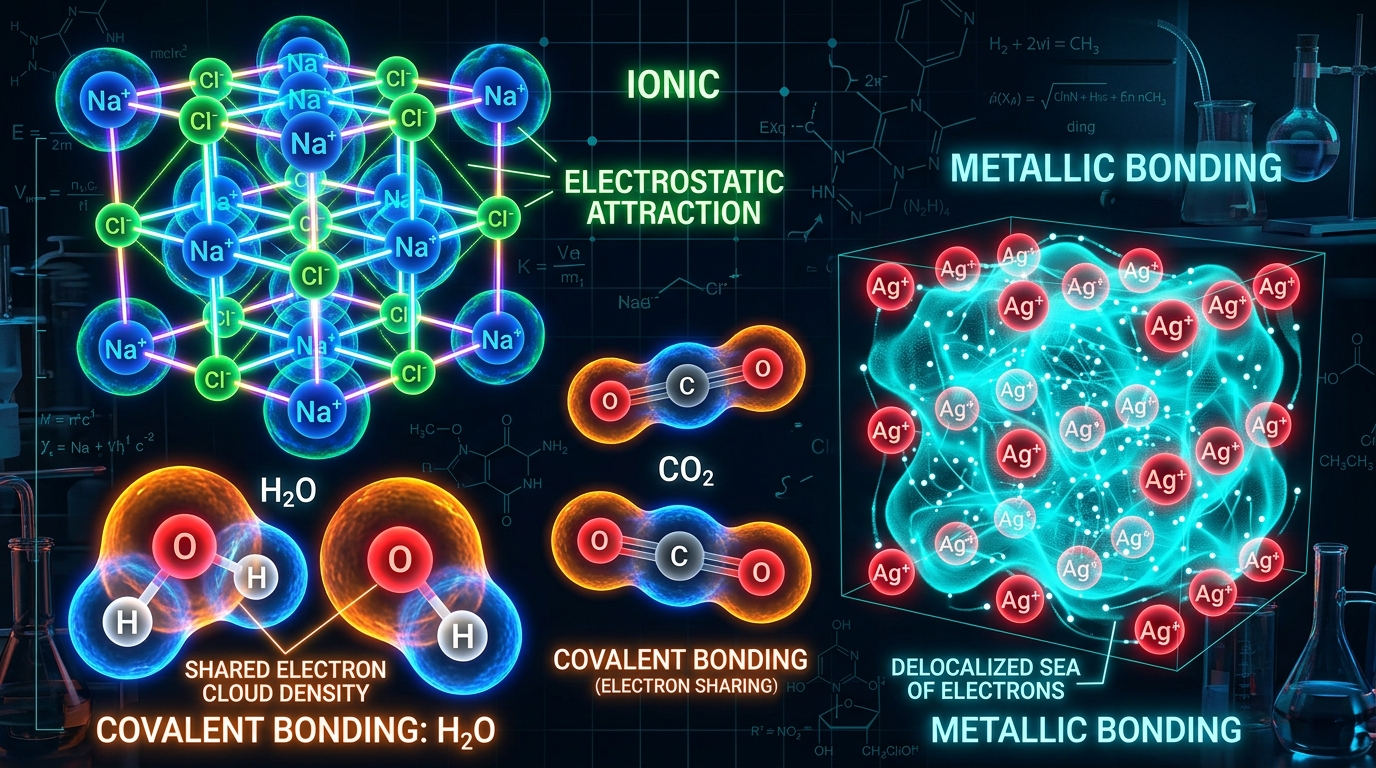 Chemical Bonds & Intermolecular Forces interactive Chemistry simulation illustration