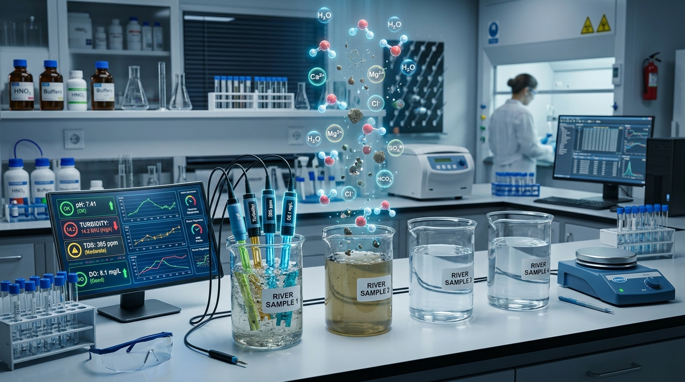 Water Quality & Environmental Chemistry interactive Chemistry simulation illustration