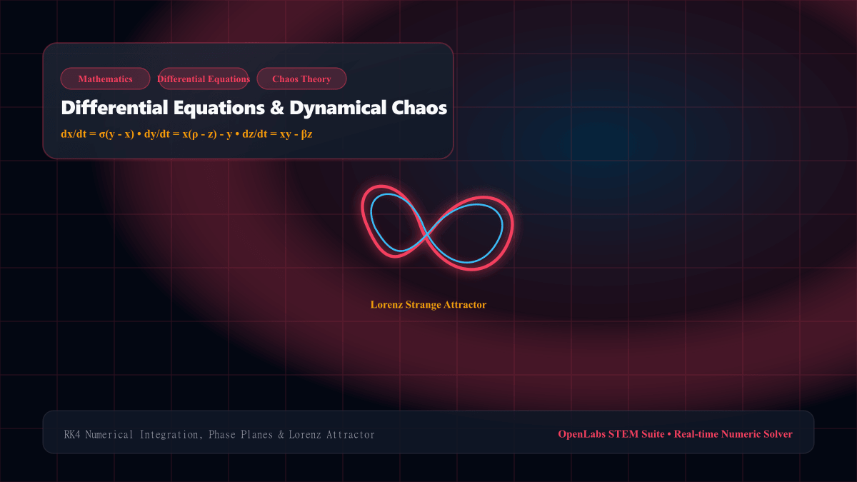 Differential Equations & Dynamical Chaos interactive Mathematics simulation illustration