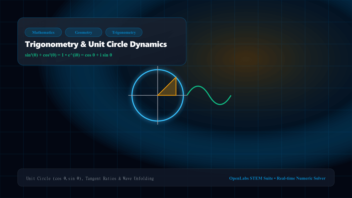 Trigonometry & Unit Circle Dynamics interactive Mathematics simulation illustration