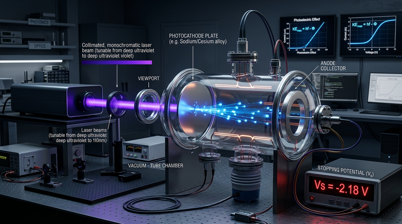 Photoelectric Effect interactive Physics simulation illustration